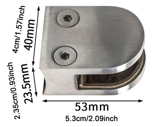 Suxbreña De Vidrio Soporte De Abrazadera Tipo B Por 10 Mm