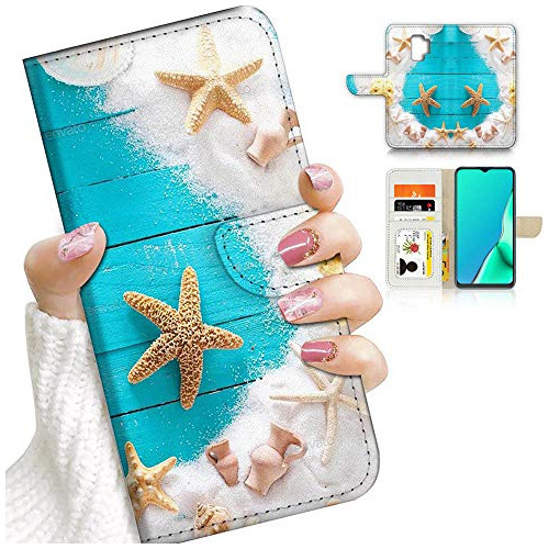 Funda Cartera Para Samsung Galaxy S9  Beach Sea Starfish