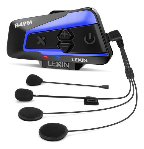 Lexin B4 Auriculares Para Motocicleta De 10 Vías Bluetooth