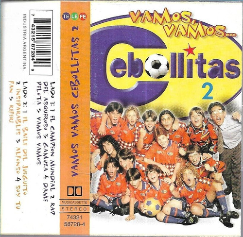 Cebollitas Album Vamos Vamos Cebolitas 2 Telefe Bmg Cassette