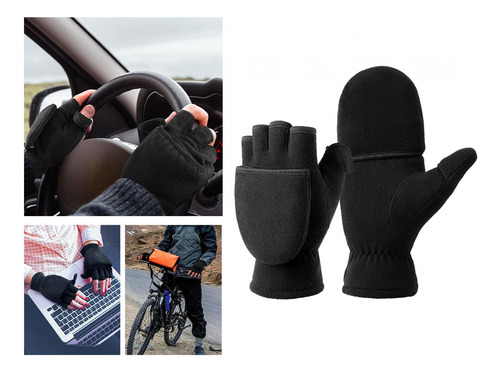 2 Guantes De Invierno Sin Dedos, Guantes De Invierno Con M