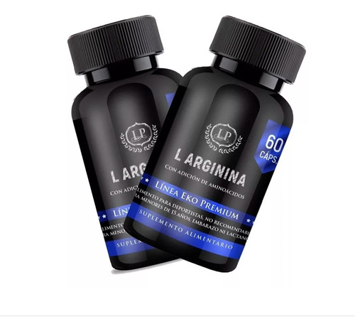 2 L-arginina Premium - Oxido Nítrico - 120 Capsulas 