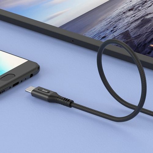 Cable De Carga Para iPhone/micro/tipo-c Apagado Inteligente Color Tipo-c Negro