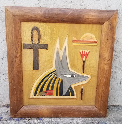 Cuadro Egipcio Anubis