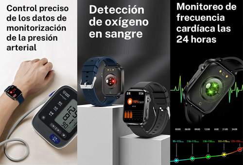 Reloj Inteligente Con Salud Bluetooth Monitoreo De Ecg Salu