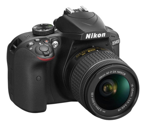  Nikon D3400 +  Lente Af-p Dx Nikkor 18-55mm F/3.5-5.6g Vr 