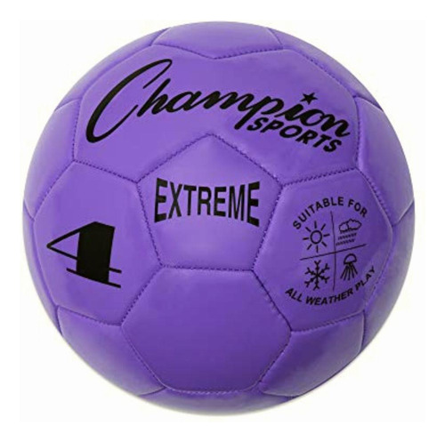 Extreme Series Soccer Ball, Size 4 Youth League, All Color Púrpura