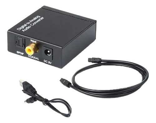 Adaptador De Sonido Digital Spdif A Analógico L / Cable De