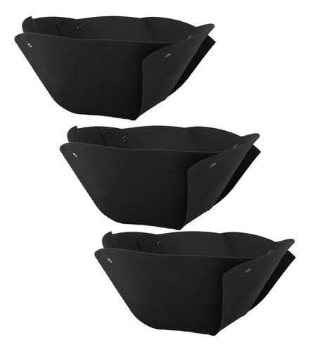 Maceta Circular Semicircular, 3 Unidades