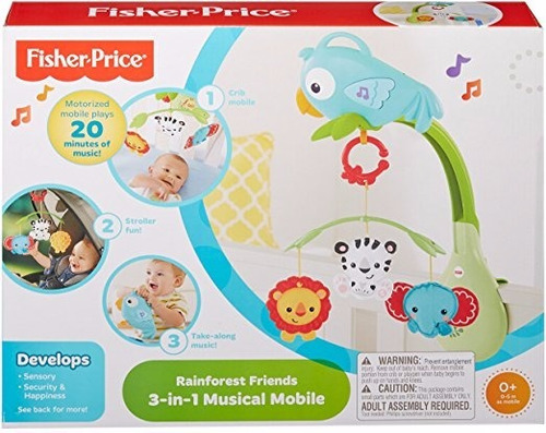 Fisher Price Movil Musical 3 En 1 Rainforest  Chr11