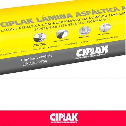 Manta Asfaltica Ciplak Manta Aluminio Rl 1x10m
