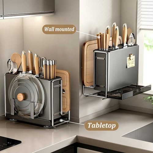 Soporte Universal Para Cuchillos De Cocina, Bloque De Cuchil