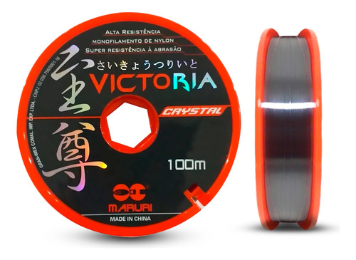 Linha Mono Victoria Crystal Maruri 0,90mm 81,3lbs/37kg 100m