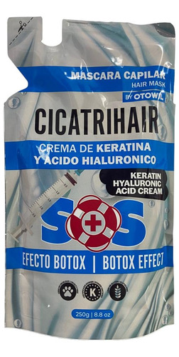 Doypack Cicatrihair De Keratina Y Acido Hialuronico X250g