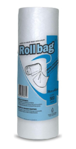 Imagem 3 de 6 de Rolo De Saquinhos Plástico P/ Alimentos 30x40 Transp C/500un