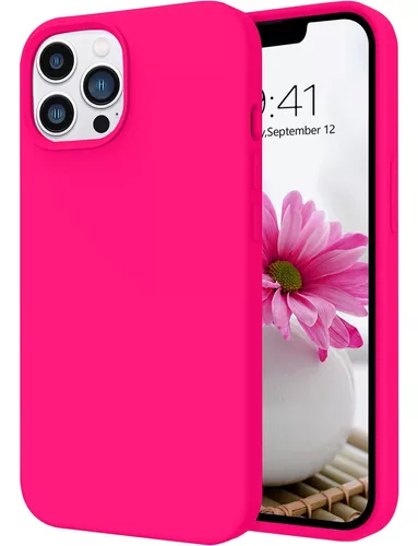 Carcasa Silicona Soft iPhone 12 Pro Max 6.7 Pulgadas Rosado