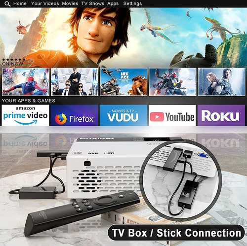 Imagen 7 de 9 de Proyector Vídeo Alto Brillo 8500 Lúmens Nativa 1080p Full Hd