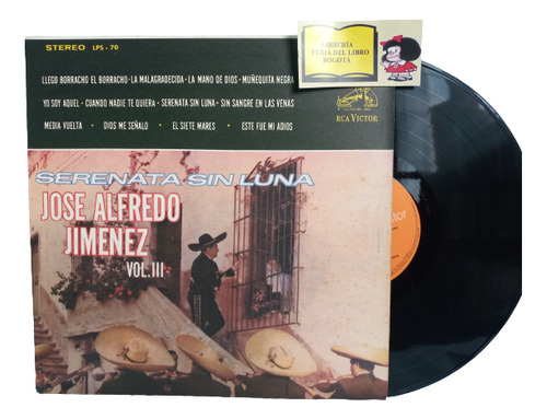 Lp - Acetato - Serenata Sin Luna - Jose Jiménez - 1962