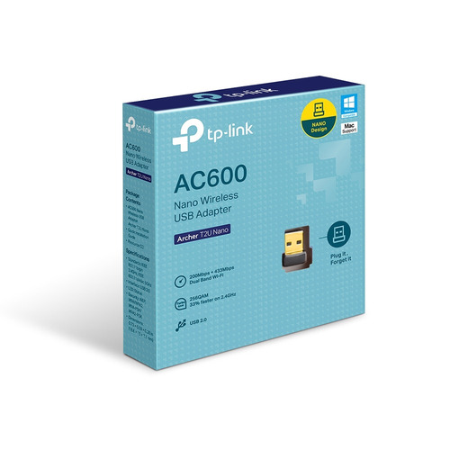 Tp-link Archer T2u Nano Ac600 Usb Inalámbrico Dual Band