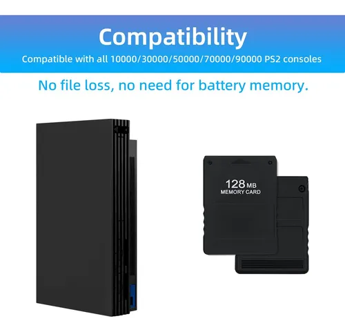 Memory Card 128mb Compatible Con Ps2 Memoria Play Juegos