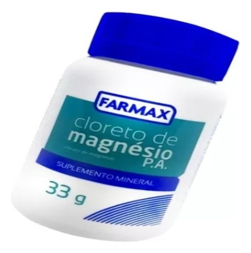 Cloreto De Magnésio P.a. Em Pó 33g Farmax Sabor Neutro
