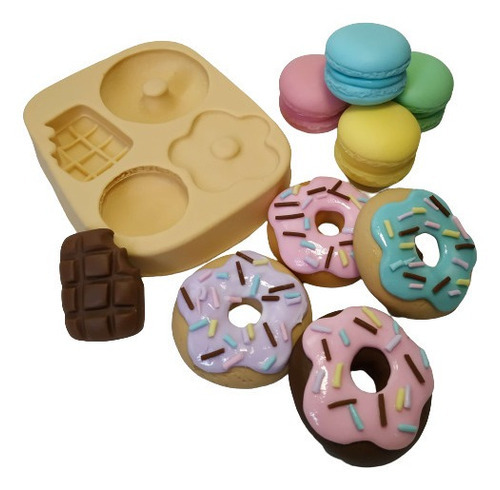 Molde De Silicone Doçuras G Biscuit Confeitaria Resina