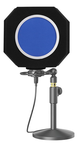 Professional Mic Isolation Shield Con Filtro Pop Que Reduce 