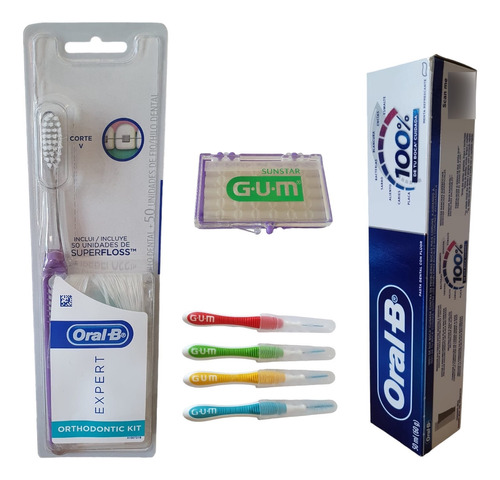 Kit De Limpieza Para Ortodoncia Oral B / Brakets