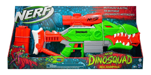 Nerf Dinosquad Rex Rampage 20 Dardos Lanzador Juguete Hasbro