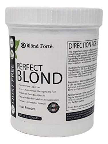 1.1 Pound Tub (500 Gram) Perfect Blond Extra Strength Profes