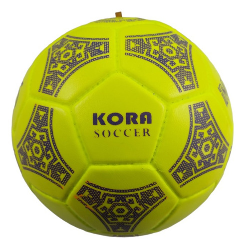 Balón De Fútbol Kora No.5 32 Gajos Color Amarillo