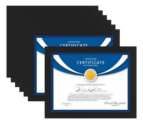 Icona Bay Marcos De Diploma De 8.5 X 11 Pulgadas (negro, Paq | Meses ...