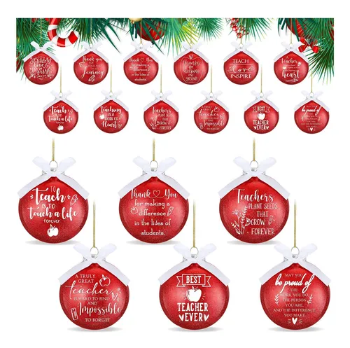 comprar Zhanmai 24 Pcs Ornamentos De Navidad De Navidad Regalo Profe