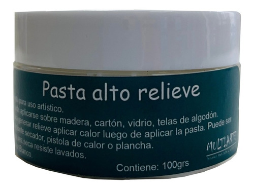 Pasta Alto Relieve Puff Multiarte 100grs 