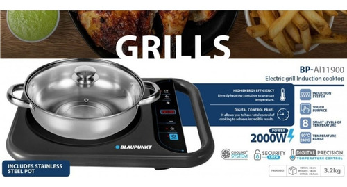 Blaupunkt Bp-ai11900 Anafe Eléctrico Inducción + Olla