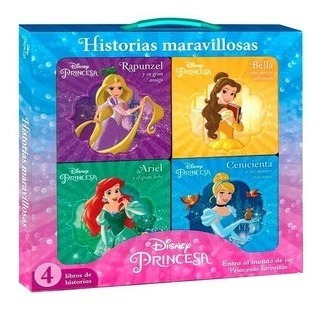 Libro Cuentos Acartonados Princesas Disney - 4 Tomos