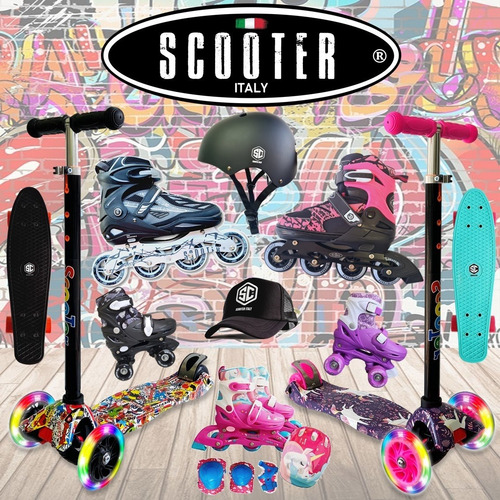 Patines Extensibles Scooter Italy Artistico Semi Profesional