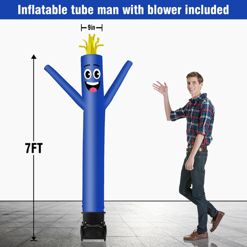 7ft Tall Inflatable Tube Man Wacky Wavy Dancing Guy With ...