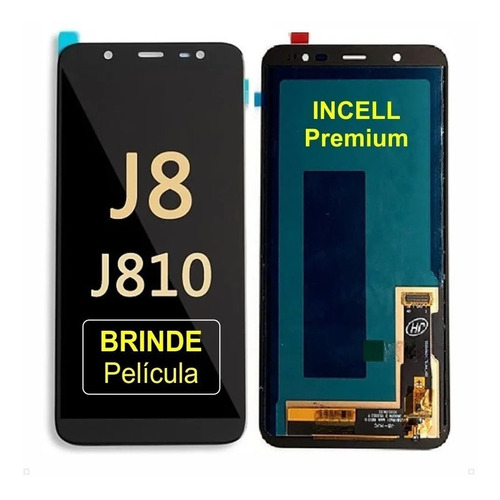 Tela Frontal Touch Display Incell Para J8 J810 Brinde Pelic