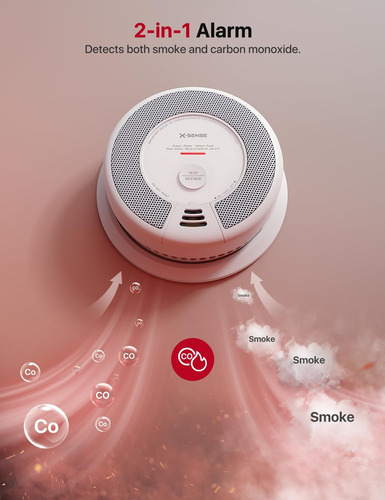 X-sense Detector De Humo Inteligente Combinado Con Detector
