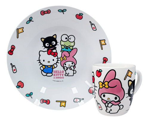 Set Cerámica Scool 2 Piezas - Hello Kitty & Friends