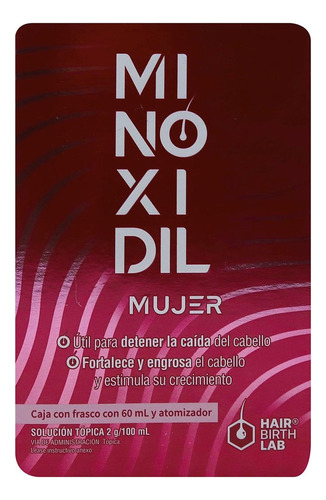 Minoxidil Mujer (hair Birth Lab) Sol. Tópica 60 Ml. 2 G/100