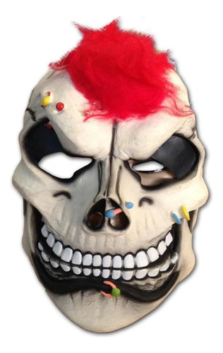 Máscara Halloween Caveira Punk C/ Elástico Látex