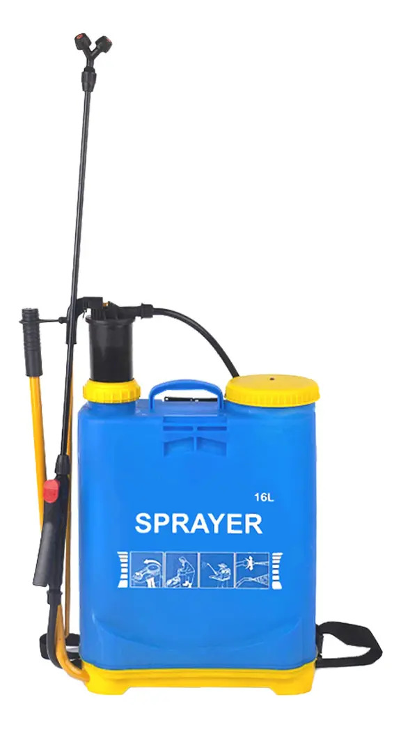 Rociador Fumigador Pulverizador Manual 16 Litros Color Azul