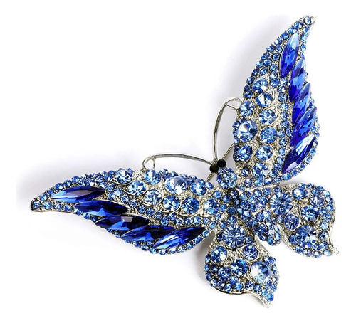 Suoirblss Broche De Mariposa Con Diamantes De Imitación Vint