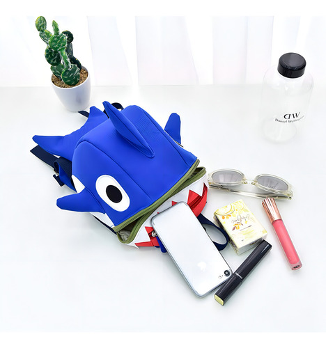 Mochila De Seguridad Para Niños Con Correa De Arnés, Azul. Color Azul
