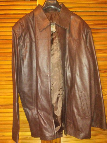 Chaqueta Blazer Cuero Legítimo Hombre Xl