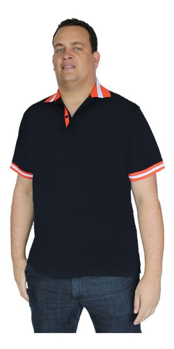 Imagem 3 de 9 de Camiseta Polo Plus Size Extra Grande Especialg2 G4 G5 G6 G7
