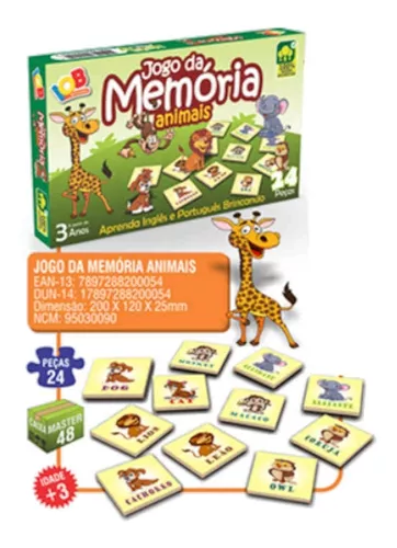 KIT JOGO DA MEMÓRIA ALFABETIZAÇÃO