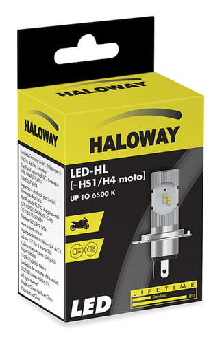 Lâmpada Led H4 Hs1 Haloway 12v 6500k Corrente Contínua